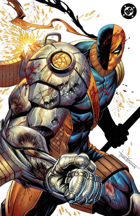 ABSOLUTE BATMAN #21 TYLER KIRKHAM EXCLUSIVE BATTLE DAMAGED DEATHSTROKE VIRGIN VAR (06/17/2026) CLOUDANIMESTUDIO
