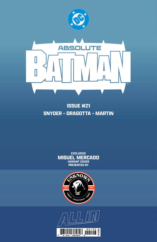 ABSOLUTE BATMAN #21 MIGUEL MERCADO EXCLUSIVE VAR (06/17/2026) CLOUDANIMESTUDIO