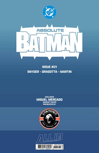 [GLOW IN THE DARK] ABSOLUTE BATMAN #21 MIGUEL MERCADO EXCLUSIVE VIRGIN VAR (06/17/2026) CLOUDANIMESTUDIO