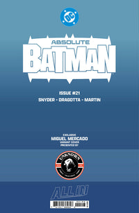 [FOIL] ABSOLUTE BATMAN #21 MIGUEL MERCADO EXCLUSIVE VIRGIN VAR (06/17/2026)