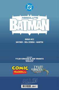 ABSOLUTE BATMAN #22 TYLER KIRKHAM EXCLUSIVE JOKER BATTLE DAMAGED (07/08/2026)