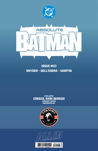 [FOIL] ABSOLUTE BATMAN #22 CREEES EXCLUSIVE VIRGIN VAR (07/08/2026)