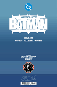ABSOLUTE BATMAN #22 STEPHEN SEGOVIA EXCLUSIVE VAR (07/08/2026) CLOUDANIMESTUDIO