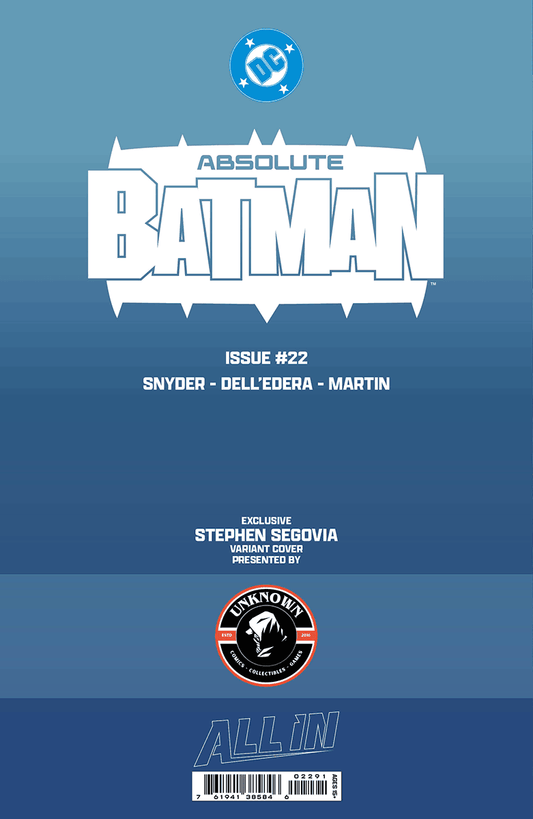 ABSOLUTE BATMAN #22 STEPHEN SEGOVIA EXCLUSIVE VAR (07/08/2026) CLOUDANIMESTUDIO