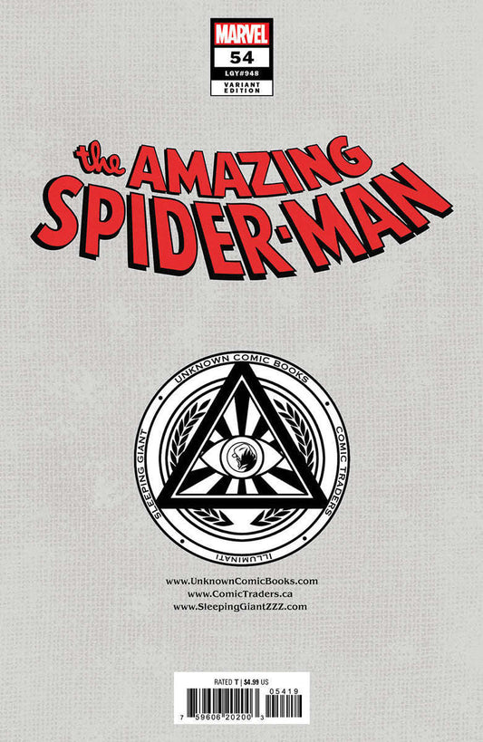 Amazing Spider-Man #54 Unknown Comics Saowee Virgin Exclusive Var (07/31/2024) CLOUDANIMESTUDIO