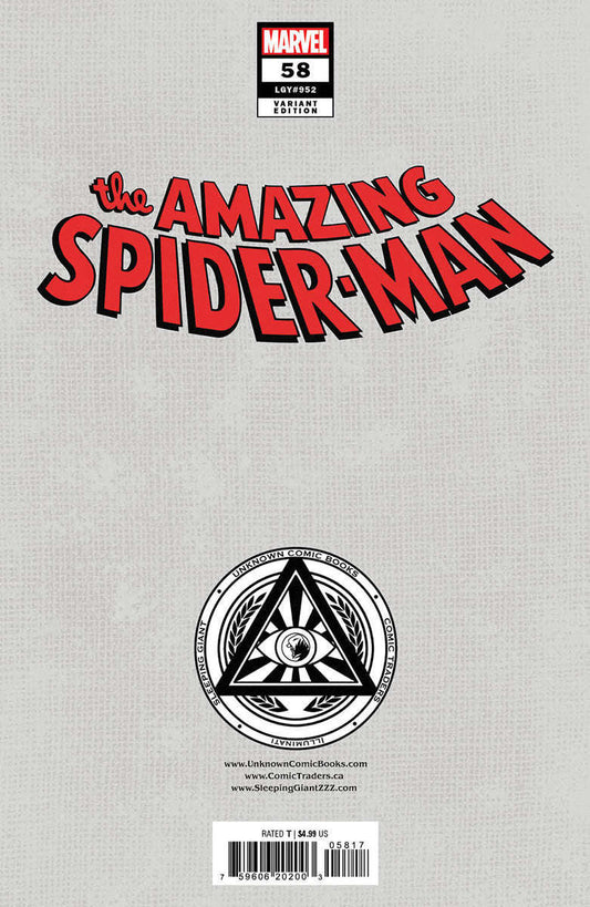 Amazing Spider-Man #58 Unknown Comics Exclusive Gabriele Dell'Otto Var (09/25/2024) CLOUDANIMESTUDIO