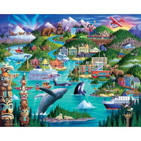 Alaska's Inside Passage 500 Piece Jigsaw Puzzle Boardwalk CLOUDANIMESTUDIO
