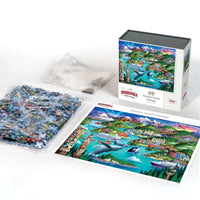 Alaska's Inside Passage 500 Piece Jigsaw Puzzle Boardwalk CLOUDANIMESTUDIO
