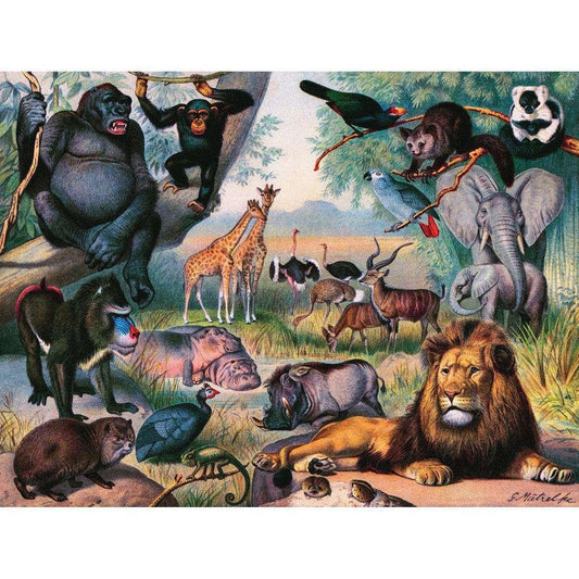 Animals of Africa 1000 Piece Jigsaw Puzzle NYPC CLOUDANIMESTUDIO
