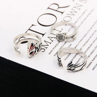 Anime Bleach Cosplay Ring Kurosaki Ichigo Metal Adjustable Unisex Rings Jewelry Accessories - CLOUDANIMESTUDIO