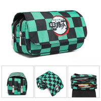 Anime Demon Slayer Pencil Case: Student Bilayer Storage Bag, Cartoon Pen Box, Cosplay Props Accessories - CloudAnimeStudio