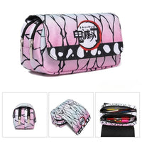 Anime Demon Slayer Pencil Case: Student Bilayer Storage Bag, Cartoon Pen Box, Cosplay Props Accessories - CloudAnimeStudio