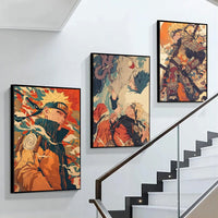 Anime Naruto Shippuden Posters, Naruto Sasuke Sakura Kakashi Pain Paper Print Home Living Room Bedroom Entrance Bar Cafe Art Painting Decoration Wall Art - CloudAnimeStudio
