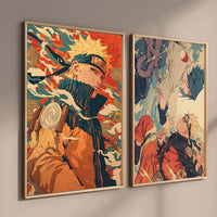 Anime Naruto Shippuden Posters, Naruto Sasuke Sakura Kakashi Pain Paper Print Home Living Room Bedroom Entrance Bar Cafe Art Painting Decoration Wall Art - CloudAnimeStudio
