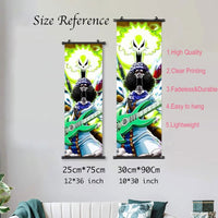 Anime ONE PIECE Poster Scrolls Wall Art, Sanji Roronoa Zoro Luffy Nami Canvas Prints Kids Room Decoration Hanging Scrolls - CloudAnimeStudio