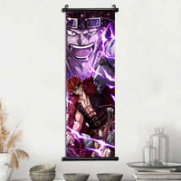 Anime ONE PIECE Poster Scrolls Wall Art, Sanji Roronoa Zoro Luffy Nami Canvas Prints Kids Room Decoration Hanging Scrolls - CloudAnimeStudio