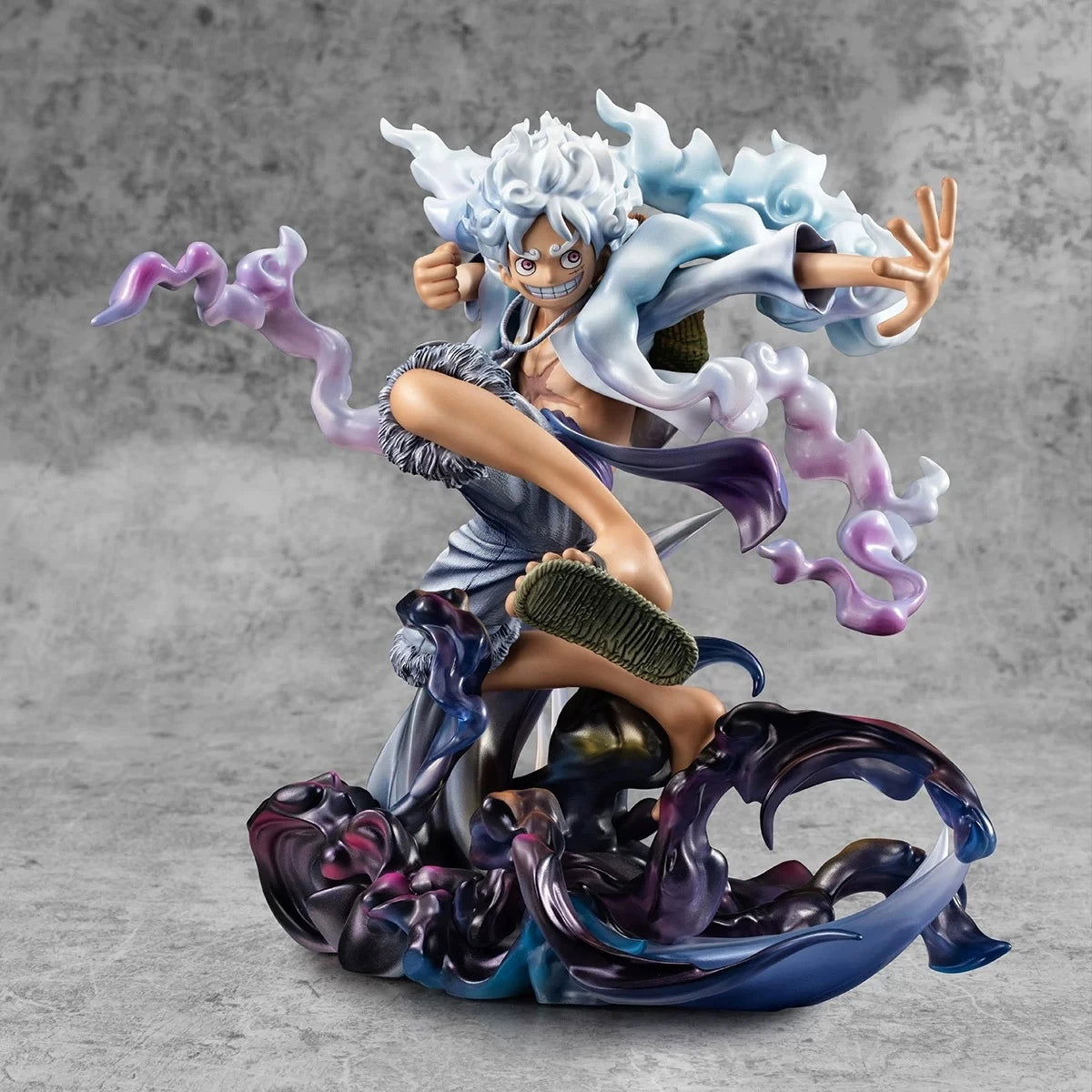 Anime One Piece Figure, Gear 5 Monkey D. Luffy Action Figurine, Sun God Nika Luffy Statue Toy Gifts 23 cm, 9 in - CloudAnimeStudio