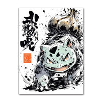 Anime Pokemon Ink Painting Canvas Posters, Painting Prints Posters and Prints Wall Art Picture for Living Room Children Gift - CloudAnimeStudio