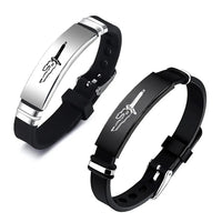 Anime Stainless Steel Bracelet Jujutsu Kaisen Fushiguro Toji Inverted Spear of Heaven Cosplay - CLOUDANIMESTUDIO