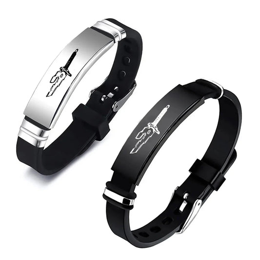 Anime Stainless Steel Bracelet Jujutsu Kaisen Fushiguro Toji Inverted Spear of Heaven Cosplay - CLOUDANIMESTUDIO