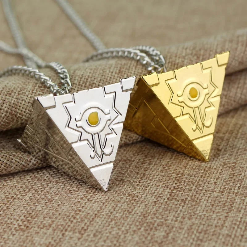 Anime Yu-Gi-Oh Necklace Yugi Muto Millennium Puzzle Millennium Ring Necklace for Fans Jewelry Gift - CLOUDANIMESTUDIO