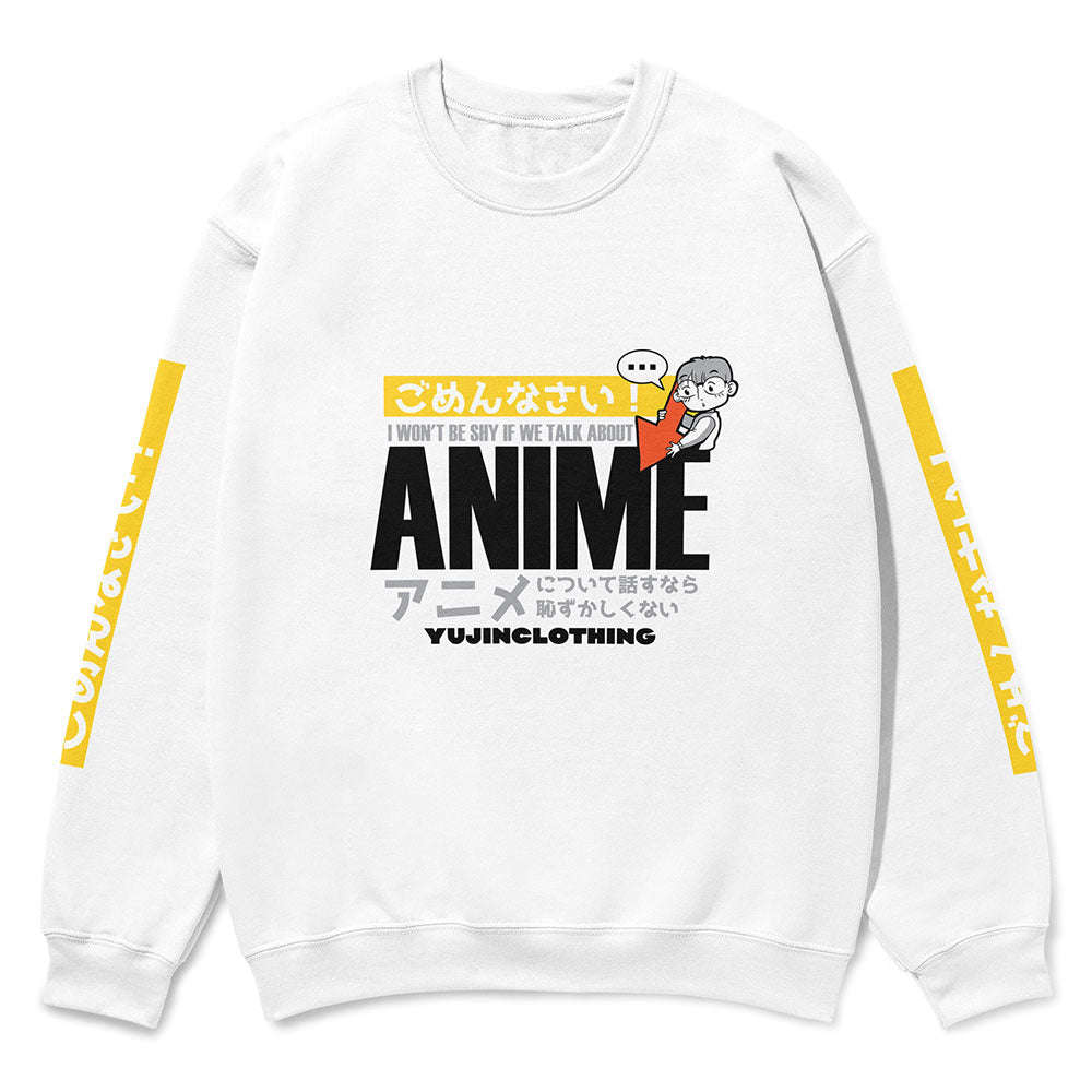 Anime Talk Sweatshirt CLOUDANIMESTUDIO