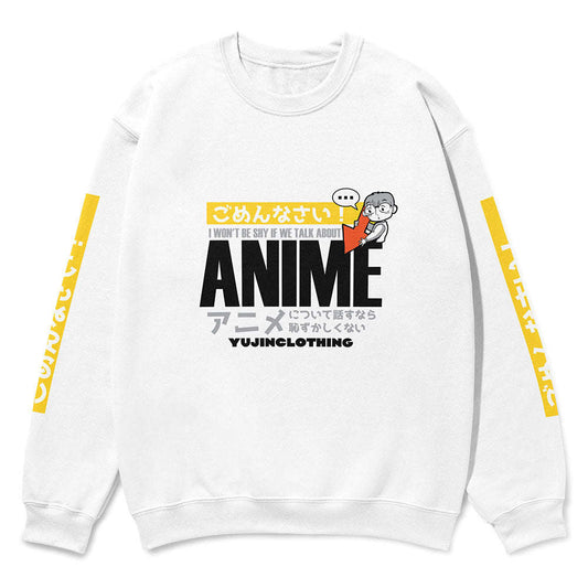 Anime Talk Sweatshirt CLOUDANIMESTUDIO