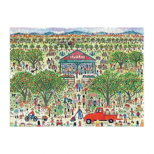 Apple Pickin' 1000 Piece Jigsaw Puzzle Galison CLOUDANIMESTUDIO