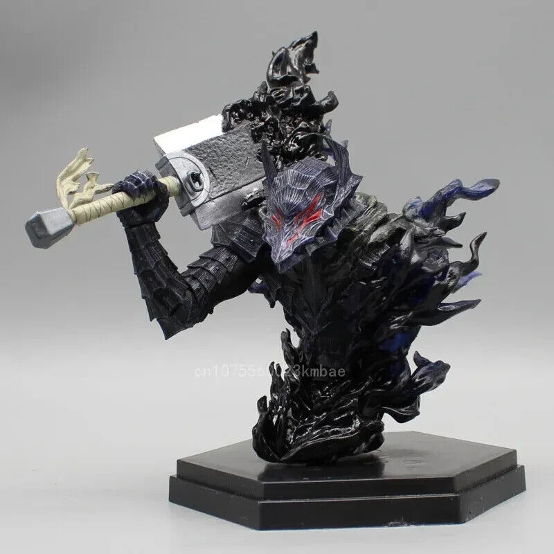 Armor Guts Figure, Berserk Black Swordsman PVC Anime Figurine, 6in Statues Toys - CloudAnimeStudio