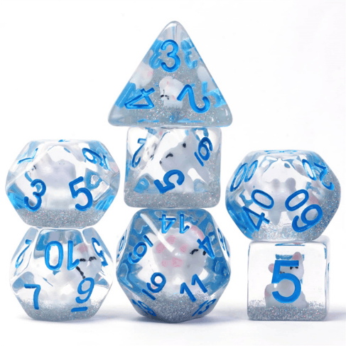 Arctic Fox RPG Dice Set CLOUDANIMESTUDIO
