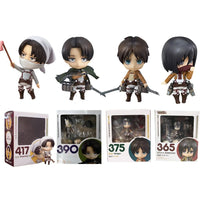 Attack on Titan Anime Figures, Shingeki no Kyojin Levi Ackerman, Eren Jaeger, Mikasa·Ackerman, Cute Kawaii Chibi Anime Figurines 10 cm - CloudAnimeStudio
