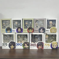 Attack on Titans Chibi Cute Kawaii Anime Figures, Mikasa, Eren, Levi Ackerman, Erwin Smith, Hange Zoe, Reiner Braun Action Figurines PVC Toys Model 10 cm - CloudAnimeStudio