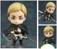 Attack on Titans Chibi Cute Kawaii Anime Figures, Mikasa, Eren, Levi Ackerman, Erwin Smith, Hange Zoe, Reiner Braun Action Figurines PVC Toys Model 10 cm - CloudAnimeStudio