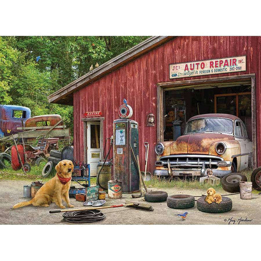 Auto Repair 500 Piece Jigsaw Puzzle Cobble Hill CLOUDANIMESTUDIO