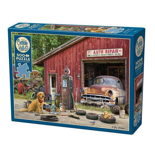 Auto Repair 500 Piece Jigsaw Puzzle Cobble Hill CLOUDANIMESTUDIO