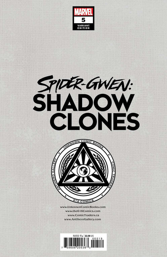 Spider-Gwen: Shadow Clones #5 Unknown Comics Kael Ngu Exclusive Var (07/19/2023) CLOUDANIMESTUDIO