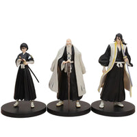 BLEACH Kuchiki Rukia Byakuya Yamamoto Genryuusai Shigekuni PVC Action Figure, Anime Figurines Standing Position Statues 16 CM - CloudAnimeStudio