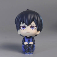 BLUE LOCK Cute Mini Figurines, Isagi Yoichi Chigiri Hyoma Nagi Seishiro Action Figures, Kawaii PVC Toys for Collector 10cm - CloudAnimeStudio