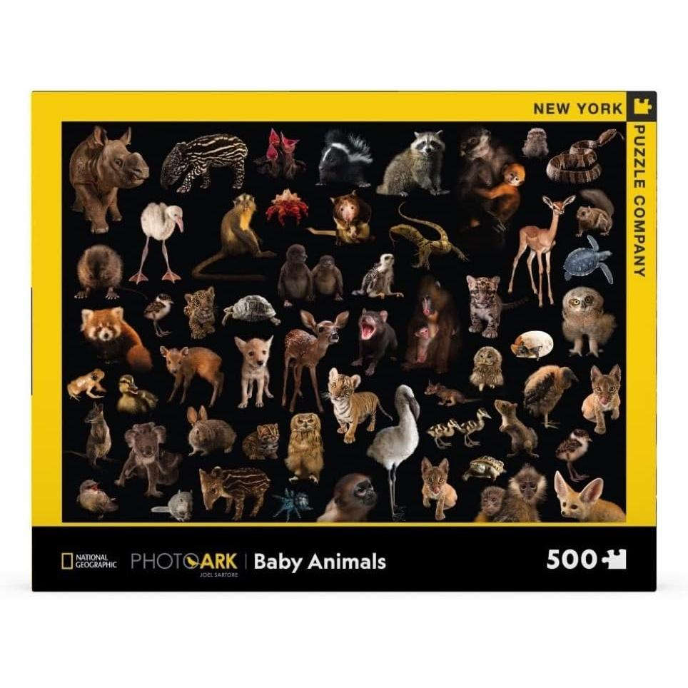 Baby Animals National Geographic Photo Ark 500 Piece Jigsaw Puzzle NYPC CLOUDANIMESTUDIO