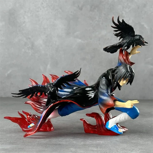 Battle Itachi Uchiha Figure, Akatsuki Red and Black Flames Amaterasu Figurines - CloudAnimeStudio
