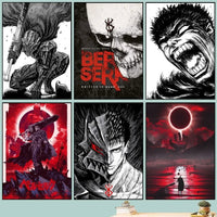 Berserk Posters, Anime Poster DIY Vintage Movie Poster Wall Art - CloudAnimeStudio