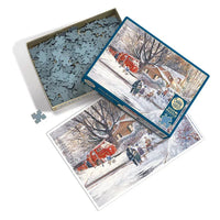 Big Game Tomorrow 500 Piece Jigsaw Puzzle Cobble Hill