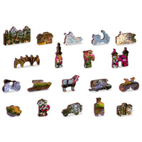 Bikes in Amsterdam 300 Piece Wood Jigsaw Puzzle Wooden City CLOUDANIMESTUDIO