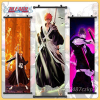 Bleach Canvas Scroll Posters, Wall Art Anime Artwork Painting Anime Hanging Poster - CloudAnimeStudio