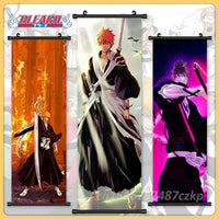 Bleach Canvas Scroll Posters, Wall Art Anime Artwork Painting Anime Hanging Poster - CloudAnimeStudio