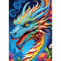 Blue Dragon 1000 Piece Jigsaw Puzzle Enjoy CLOUDANIMESTUDIO