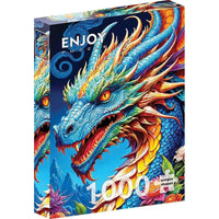 Blue Dragon 1000 Piece Jigsaw Puzzle Enjoy CLOUDANIMESTUDIO
