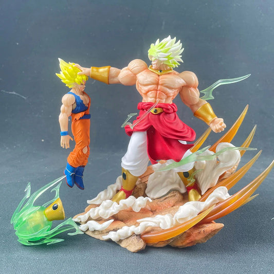 Broly Vs Son Goku Figure, Dragon Ball Z Legedary Super Saiyan Figurine Anime 8in - CloudAnimeStudio