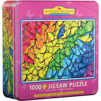 Butterfly Rainbow 1000 Piece Jigsaw Puzzle in Tin Eurographics CLOUDANIMESTUDIO