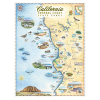 California Central Coast State Park 1000 Piece Jigsaw Puzzle Xplorer Maps CLOUDANIMESTUDIO